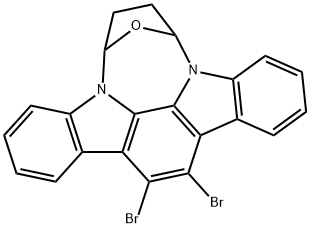 15,16-dibromo-6,7,8,9-tetrahydro-6,9-Epoxydiindolo[1,2,3-fg:3',2',1'-kl][1,6]benzodiazocine 结构式