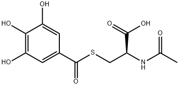N-乙酰-L-半胱氨酸 结构式