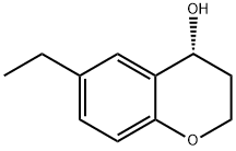 (4R)-6-乙基-3,4-二氢-2H-1-苯并吡喃-4-醇 结构式