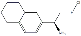 (1R)-1-(5,6,7,8-四氢萘-2-基)乙胺盐酸盐 结构式