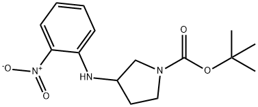 tert-butyl3-(2-nitrophenylamino)pyrrolidine-1-carboxylate 结构式