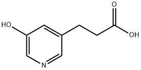 3-(5-hydroxypyridin-3-yl)propanoic acid 结构式