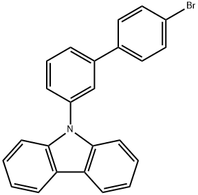 9-(4'-溴-[1,1'-联苯] -3-基)-9H-咔唑 结构式
