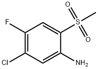 5-氯-4-氟-2-甲磺酰苯胺 结构式