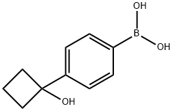 (4-(1-羟基环丁基)苯基)硼酸 结构式