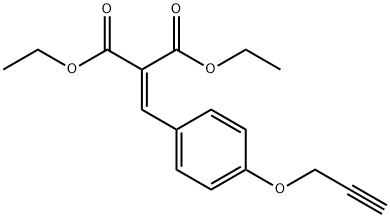 [4-(2-丙炔氧基)亚苄基]丙二酸二乙酯 结构式