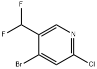 4-溴-2-氯-5-(二氟甲基)吡啶 结构式