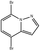 4,7-DIBROMOPYRAZOLO[1,5-A]PYRIDINE 结构式