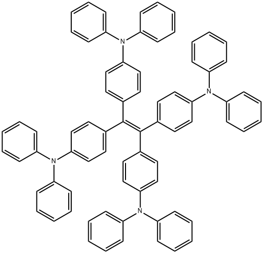 4,4',4'',4'''-(ethene-1,1,2,2-tetrayl)tetrakis(N,N-diphenylaniline) 结构式