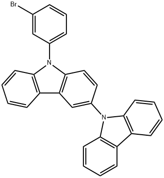 9-(3-溴苯基)-3,9-联咔唑 结构式