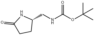 tert-butyl (S)-((5-oxopyrrolidin-2-yl)methyl)carbamate 结构式