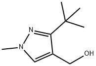 (3-(叔丁基)-1-甲基-1H-吡唑-4-基)甲醇 结构式