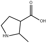 2-甲基吡咯烷-3-羧酸 结构式