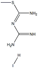 1-[氨基(甲基硫基)亚甲基]胍氢碘化物 结构式