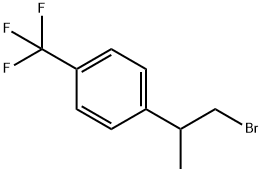1-(1-bromopropan-2-yl)-4-(trifluoromethyl)benzene 结构式