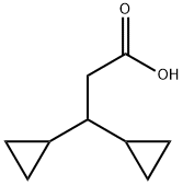 3,3-二环丙基丙酸 结构式