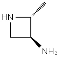 3-Azetidinamine, 2-methyl-,trans- 结构式