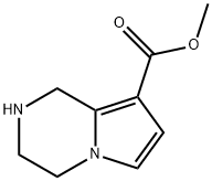 methyl 1H,2H,3H,4H-pyrrolo[1,2-a]pyrazine-8-carboxylate 结构式