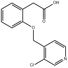 2-(2-((3-chloropyridin-4-yl)methoxy)phenyl)acetic acid 结构式