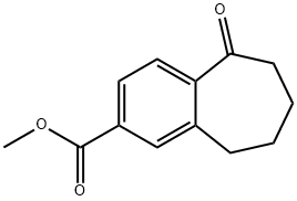 METHYL 5-OXO-6,7,8,9-TETRAHYDRO-5H-BENZO[7]ANNULENE-2-CARBOXYLATE 结构式