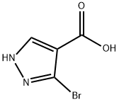 3-溴-1-H吡唑-4-甲酸 结构式