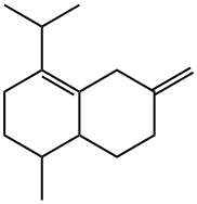 Naphthalene, 1,2,3,5,6,7,8,8a-octahydro-1-methyl-6-methylene-4-(1-methylethyl)- 结构式