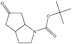 5-氧代六氢环戊二烯并[B]吡咯-1(2H)-羧酸叔丁酯 结构式