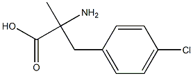 4-Chloro-a-methyl-DL-phenylalanine 结构式