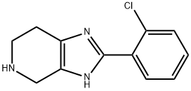 3H-Imidazo[4,5-c]pyridine, 2-(2-chlorophenyl)-4,5,6,7-tetrahydro- 结构式