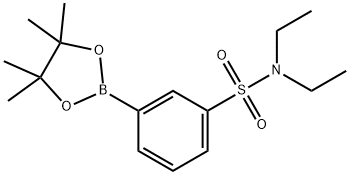 N,N-diethyl-3-(4,4,5,5-tetramethyl-1,3,2-dioxaborolan-2-yl)benzenesulfonamide 结构式