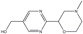 2-(4-甲基吗啉-2-基)嘧啶-5-基]甲醇 结构式