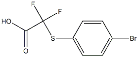 2-[(4-BROMOPHENYL)SULFANYL]-2,2-DIFLUOROACETIC ACID 结构式