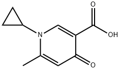 1-环丙基-6-甲基-4-氧代-1,4-二氢吡啶-3-羧酸 结构式