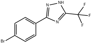 3-(4-溴苯基)-5-(三氟甲基)-1H-1,2,4-三唑 结构式