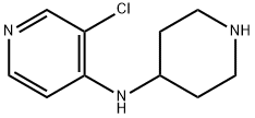 3-chloro-N-(piperidin-4-yl)pyridin-4-amine 结构式