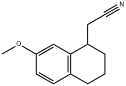 7-甲氧基-1,2,3,4-四氢-1-萘乙腈 结构式
