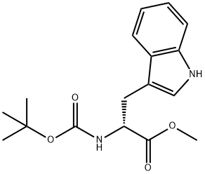 BOC-D-色氨酸甲酯 结构式