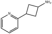 Cyclobutanamine, 3-(2-pyridinyl)- 结构式