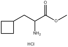 Methyl 2-amino-3-cyclobutylpropanoate HCl 结构式
