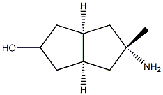(2r,3aR,5r,6aS)-5-amino-5-methyloctahydropentalen-2-ol 结构式