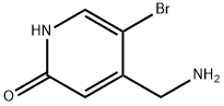 4-(氨基甲基)-5-溴吡啶-2(1H)-酮 结构式