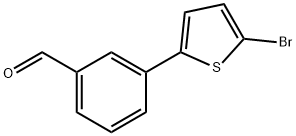 3-(5-Bromothiophen-2-yl)benzaldehyde 结构式