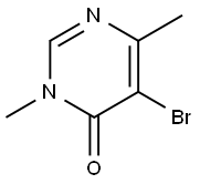 5-溴-3,6-二甲基-3,4-二氢嘧啶-4-酮 结构式