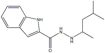 N'-(1,3-dimethylbutyl)-1H-indole-2-carbohydrazide 结构式