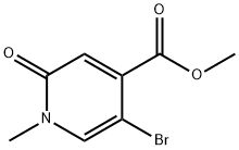 4-Pyridinecarboxylic acid, 5-bromo-1,2-dihydro-1-methyl-2-oxo-, methyl ester 结构式