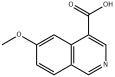 6-甲氧基异喹啉-4-羧酸 结构式