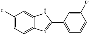 2-(3-Bromophenyl)-6-chloro-1H-benzo[d]imidazole 结构式