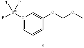 [3-(甲氧基甲氧基)苯基]三氟硼酸钾 结构式