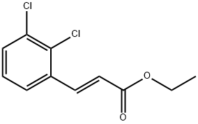 (E)-3-(2,3-二氯苯基)丙烯酸乙酯 结构式
