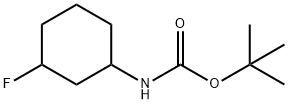 tert-butyl N-(3-fluorocyclohexyl)carbamate 结构式
